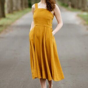 Son De Flor - Pinafore Dress - Marigold - Small